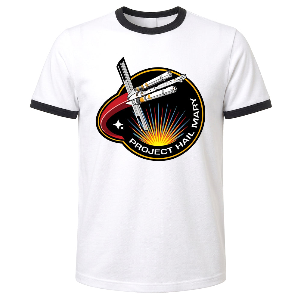 Project Hail Mary Shirt Ringer Tee Mission Patch