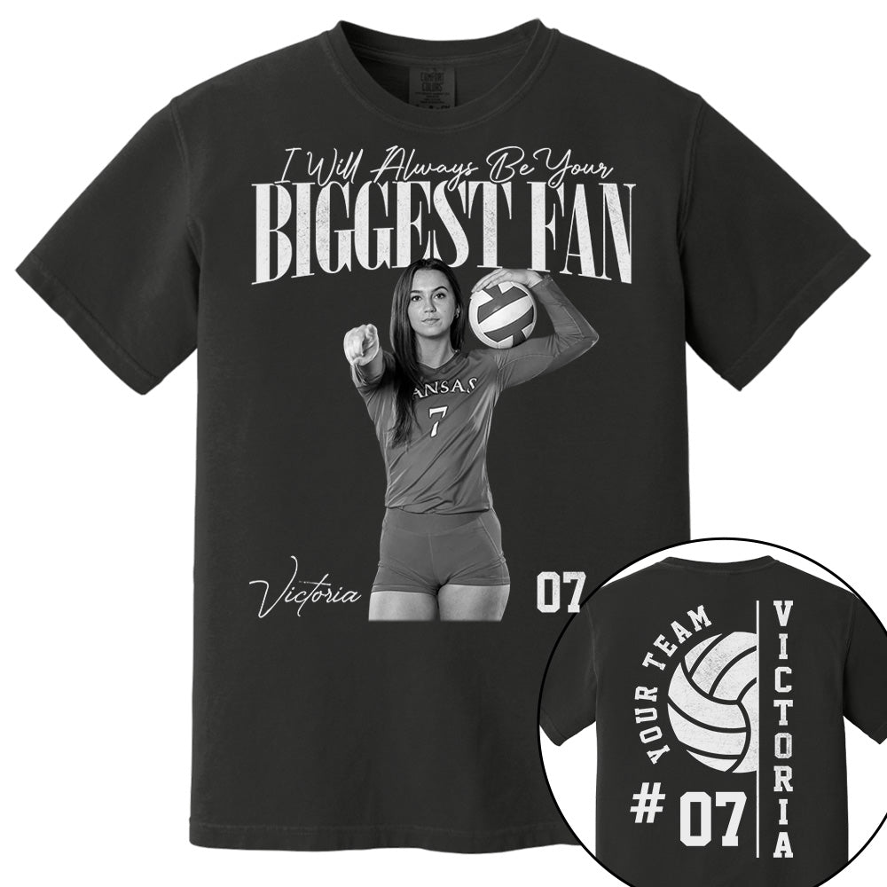 Personalized Volleyball Mom Shirt - Washed Tee Retro Bootleg Shirt For Volleyball Players T1807