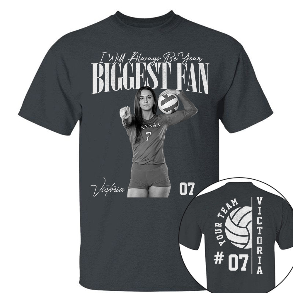 Personalized Volleyball Mom Shirt - Washed Tee Retro Bootleg Shirt For Volleyball Players T1807