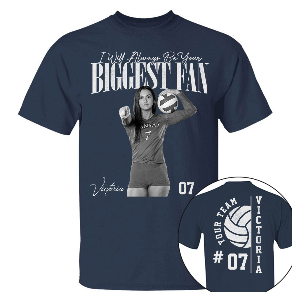 Personalized Volleyball Mom Shirt - Washed Tee Retro Bootleg Shirt For Volleyball Players T1807