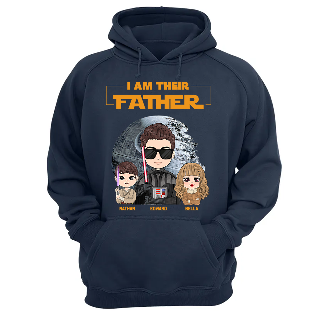 I Am Their Father Personalized Shirt Gift For Dad - Custom Cute Art Nickname With Kids