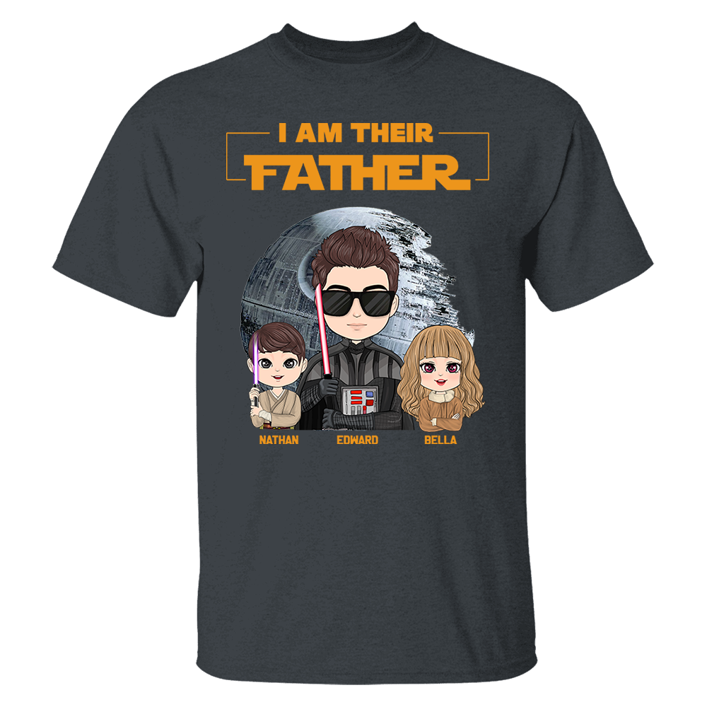 I Am Their Father Personalized Shirt Gift For Dad - Custom Cute Art Nickname With Kids