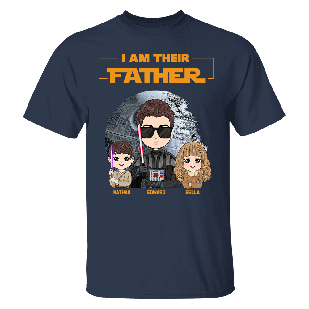 I Am Their Father Personalized Shirt Gift For Dad - Custom Cute Art Nickname With Kids