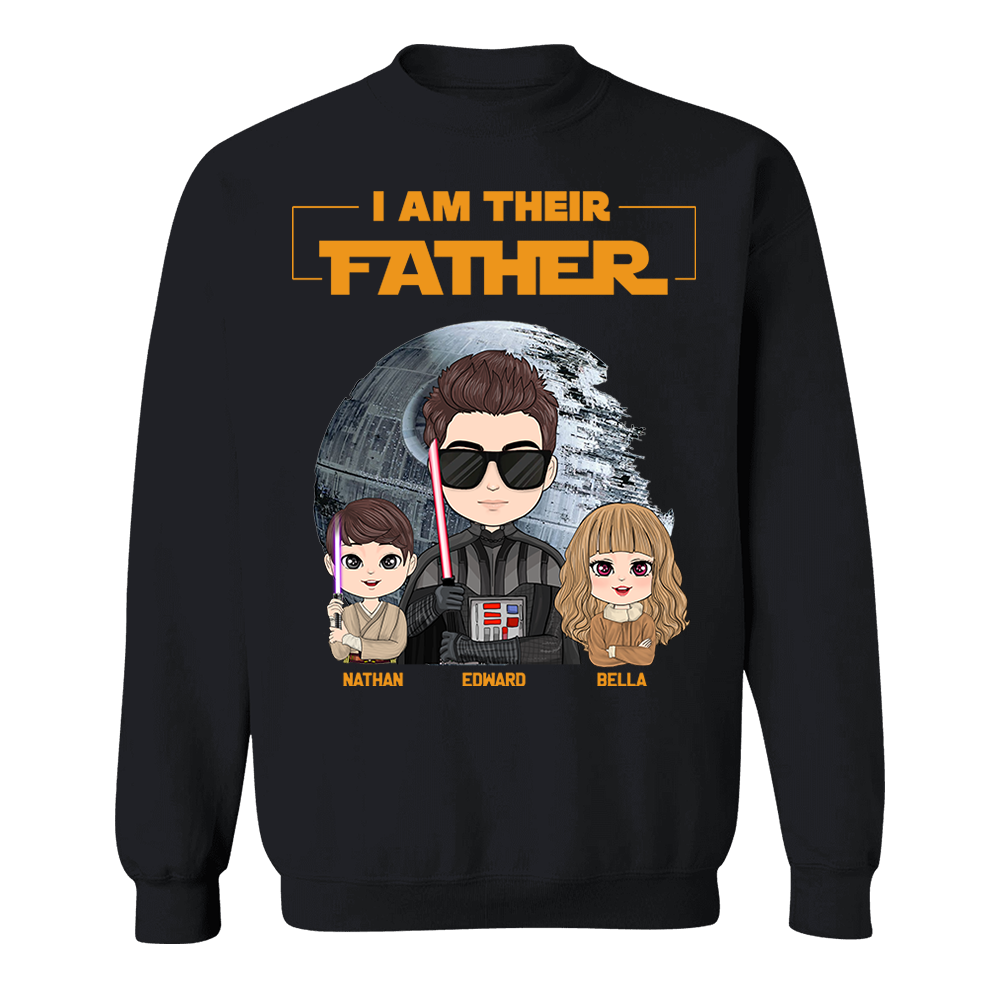 I Am Their Father Personalized Shirt Gift For Dad - Custom Cute Art Nickname With Kids
