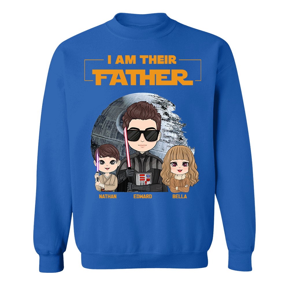 I Am Their Father Personalized Shirt Gift For Dad - Custom Cute Art Nickname With Kids