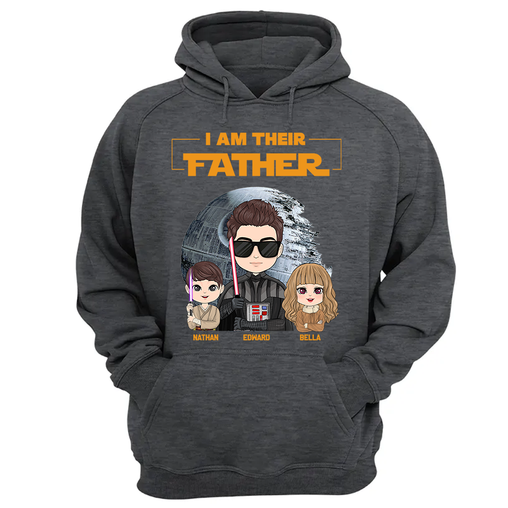 I Am Their Father Personalized Shirt Gift For Dad - Custom Cute Art Nickname With Kids