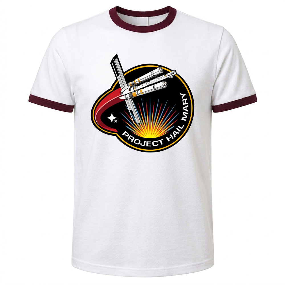 Project Hail Mary Shirt Ringer Tee Mission Patch