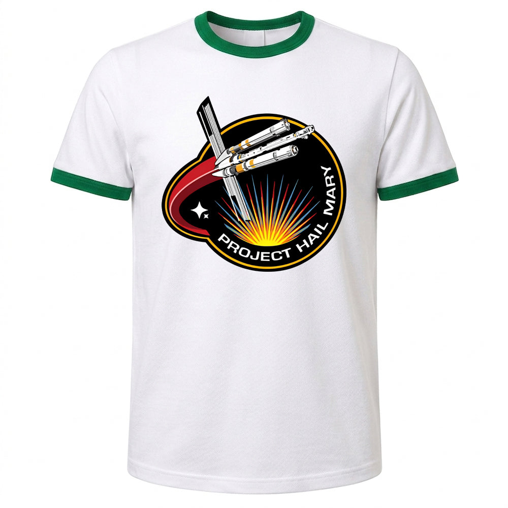 Project Hail Mary Shirt Ringer Tee Mission Patch