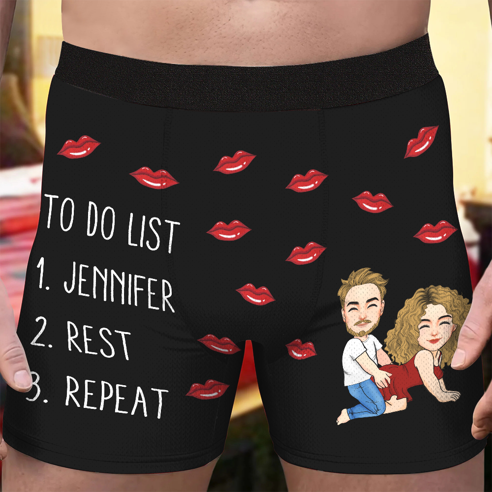 To Do List Couple Funny - Personalized Men's Boxer Briefs Pa00