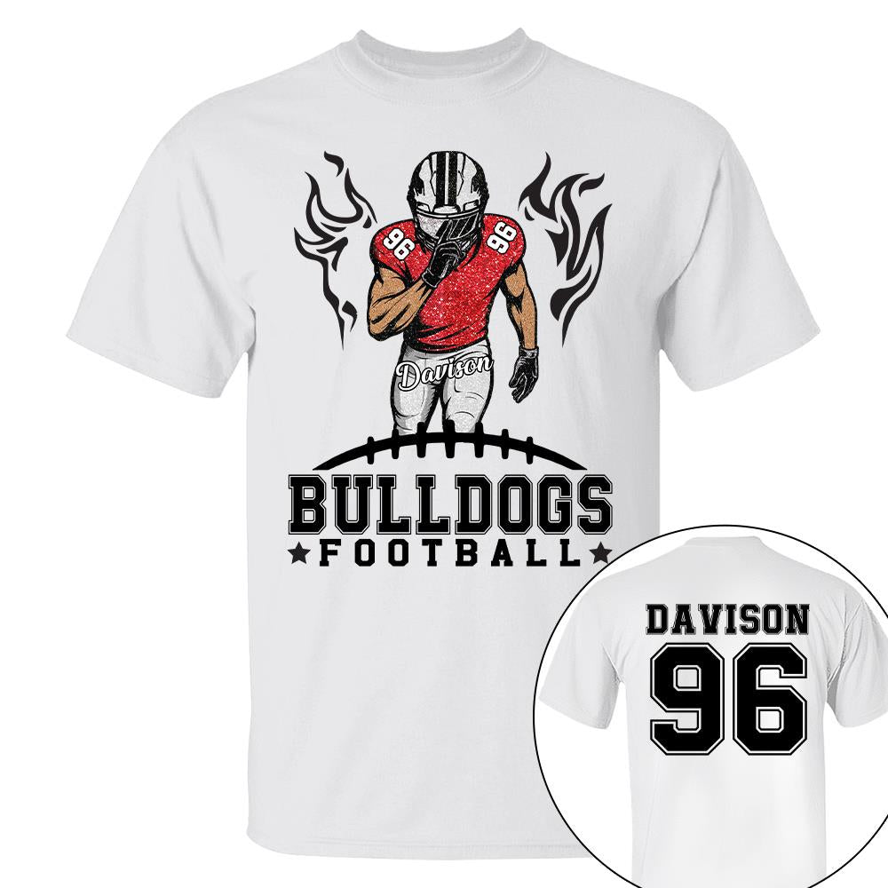 Personalized American Football Team Shirt - Football GameDay Custom Shirt Nh00
