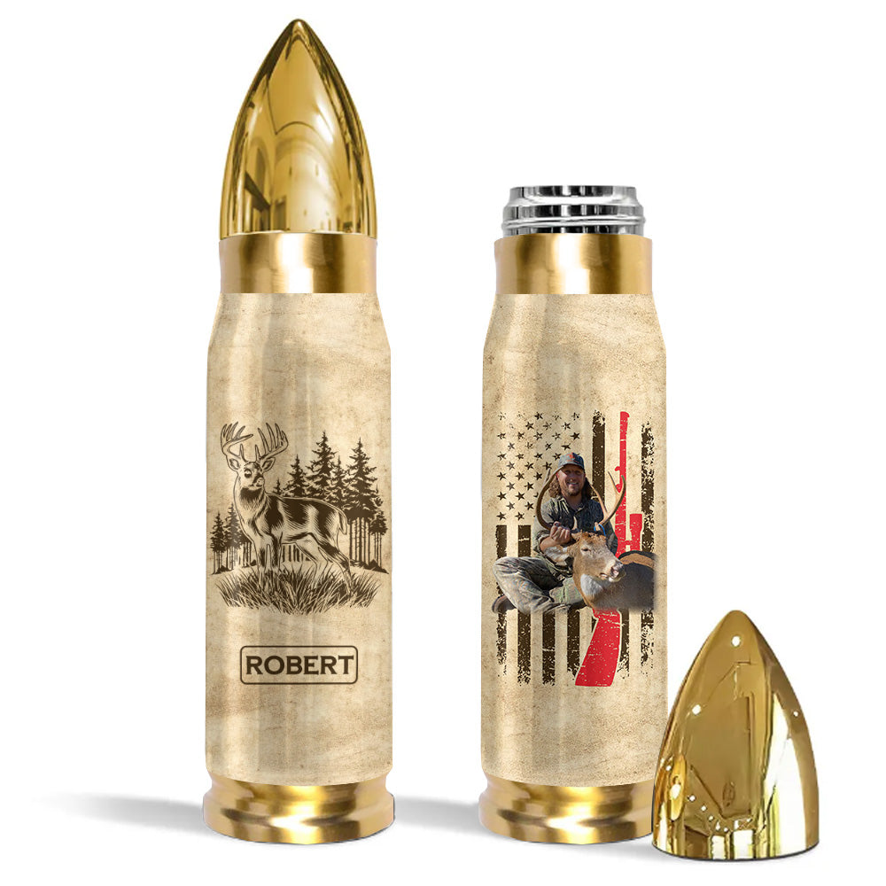 Personalized Hunting Bullet Tumbler Gifts for Hunter, Gifts for Husband, Dad, Father's Day A2110 T24