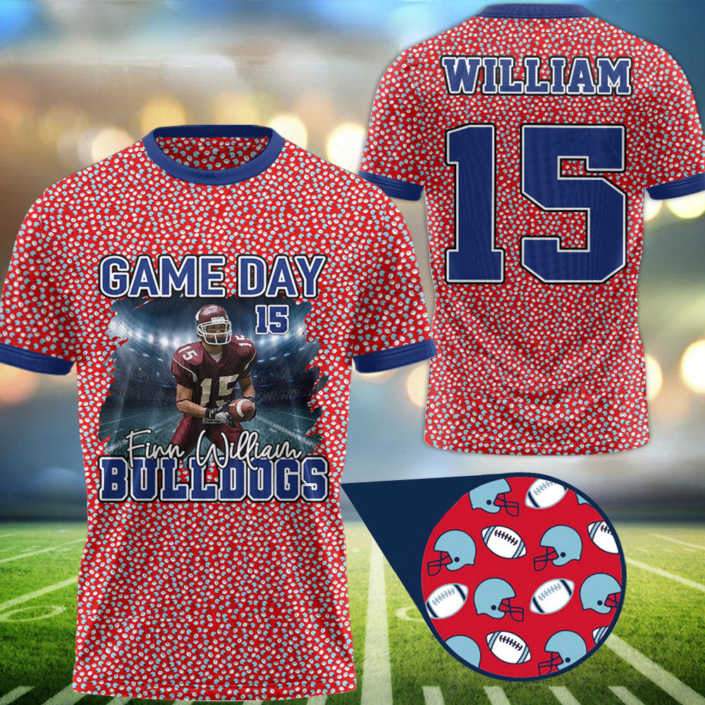 Personalized All Over Print Shirt Custom Photo Football Game Day Gift For Football Lovers Tu24 Li29