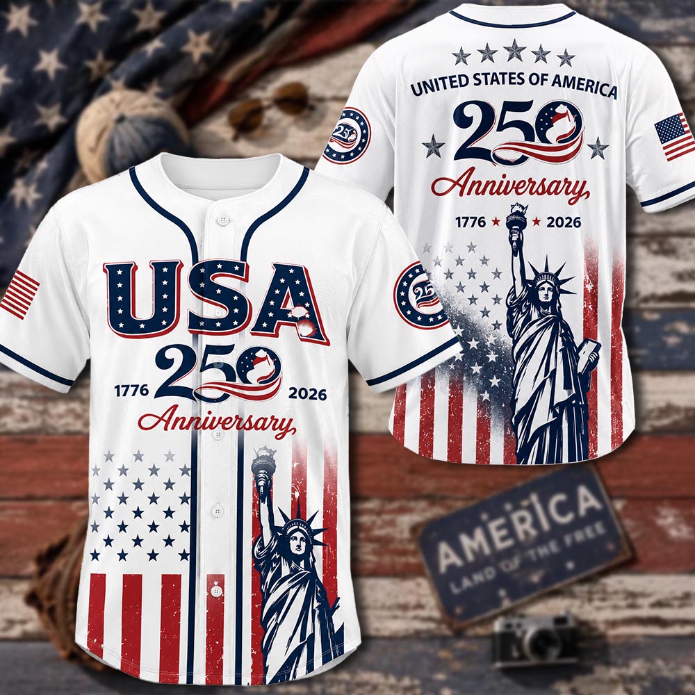 Custom Independence Day Baseball Jersey, Personalized Youth Patriotic Shirt, America Birthday Gift 2