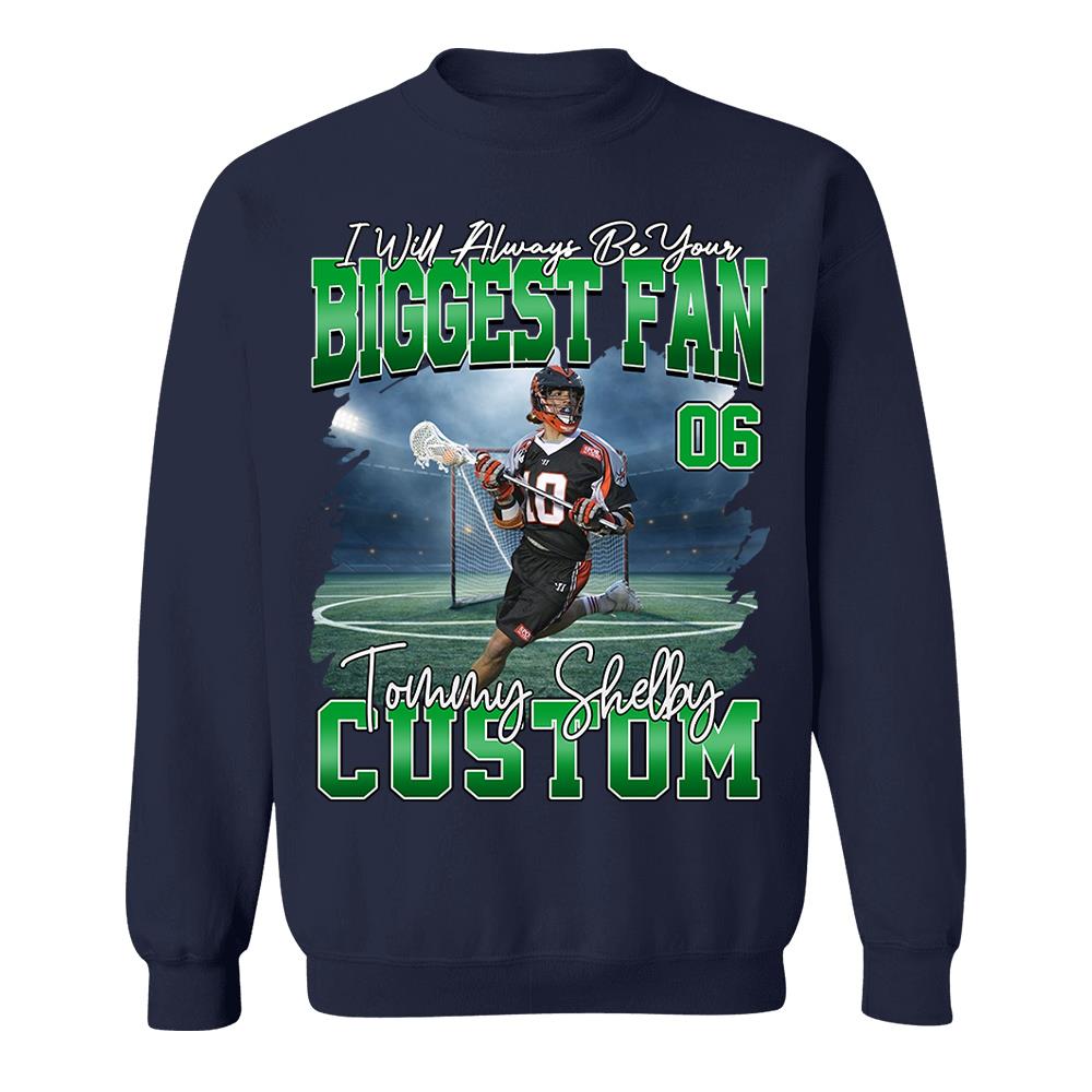 I Will Always Be Your Biggest Fan Personalized Shirt Custom Your Photo Gift For Baseball Player Vr2 Na02 Hv01