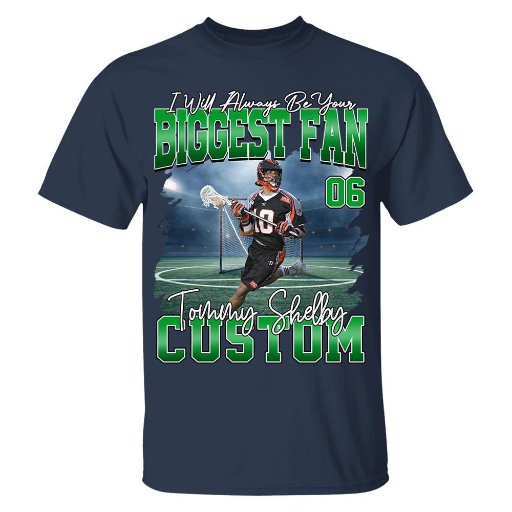 I Will Always Be Your Biggest Fan Personalized Shirt Custom Your Photo Gift For Baseball Player Vr2 Na02 Hv01