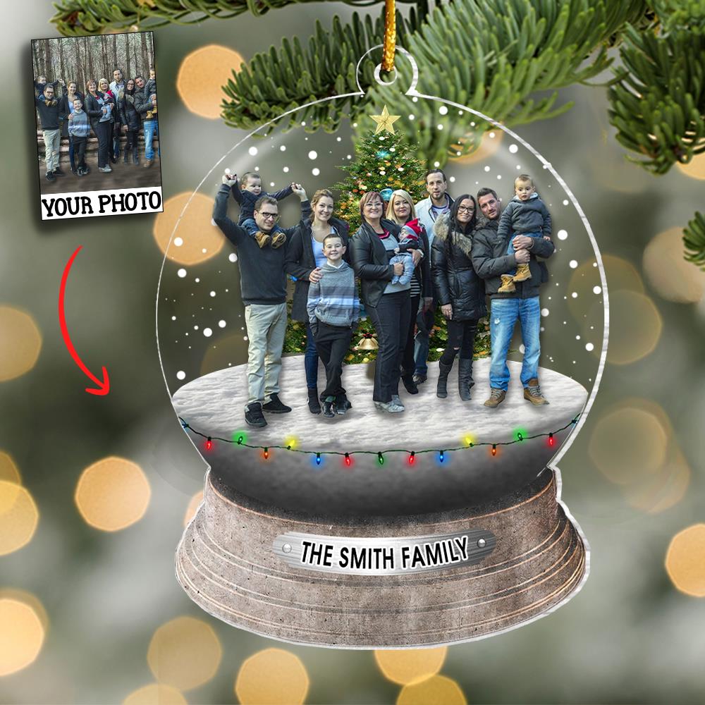 Custom Photo Family, Friends - Personalized Acrylic Photo Ornament