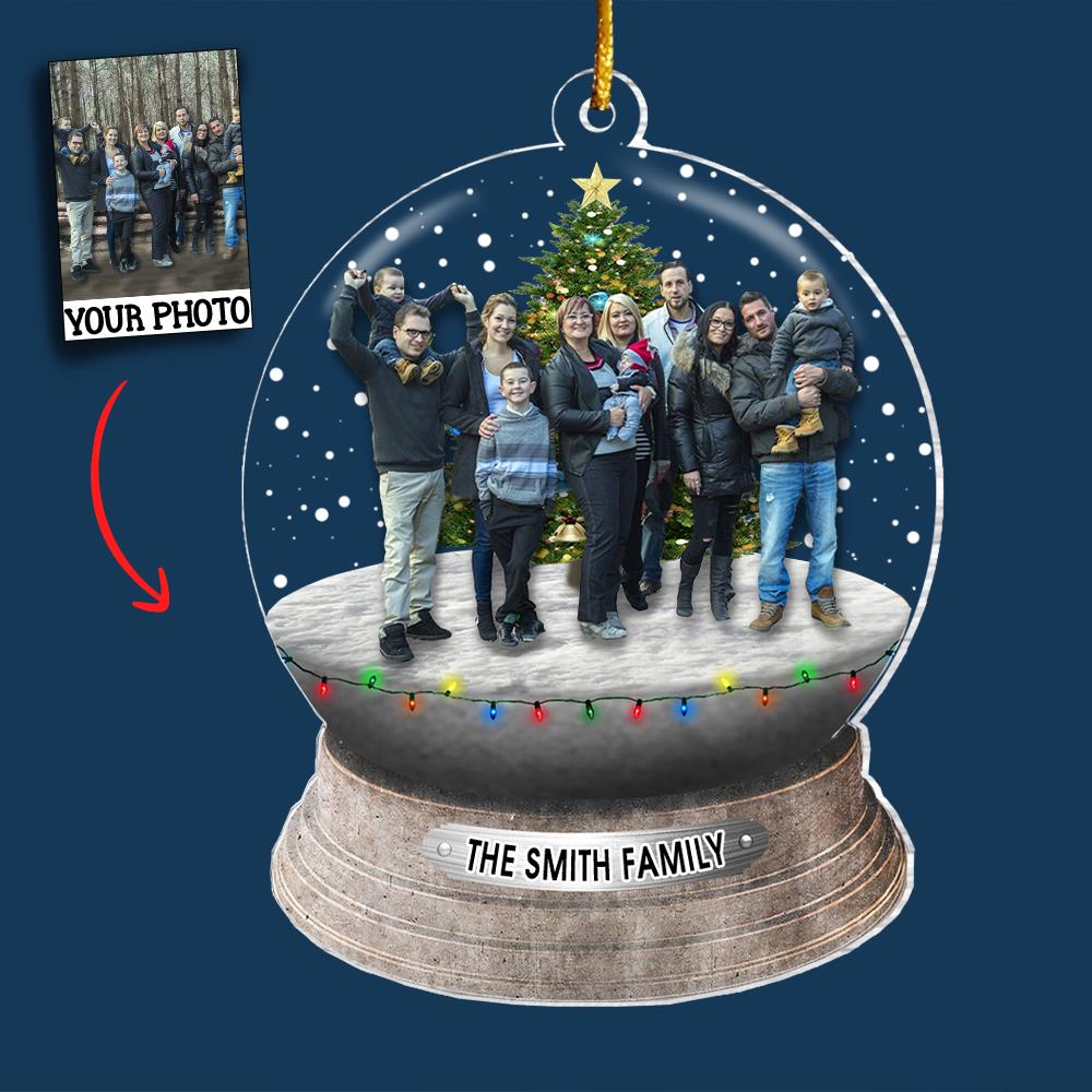 Custom Photo Family, Friends - Personalized Acrylic Photo Ornament