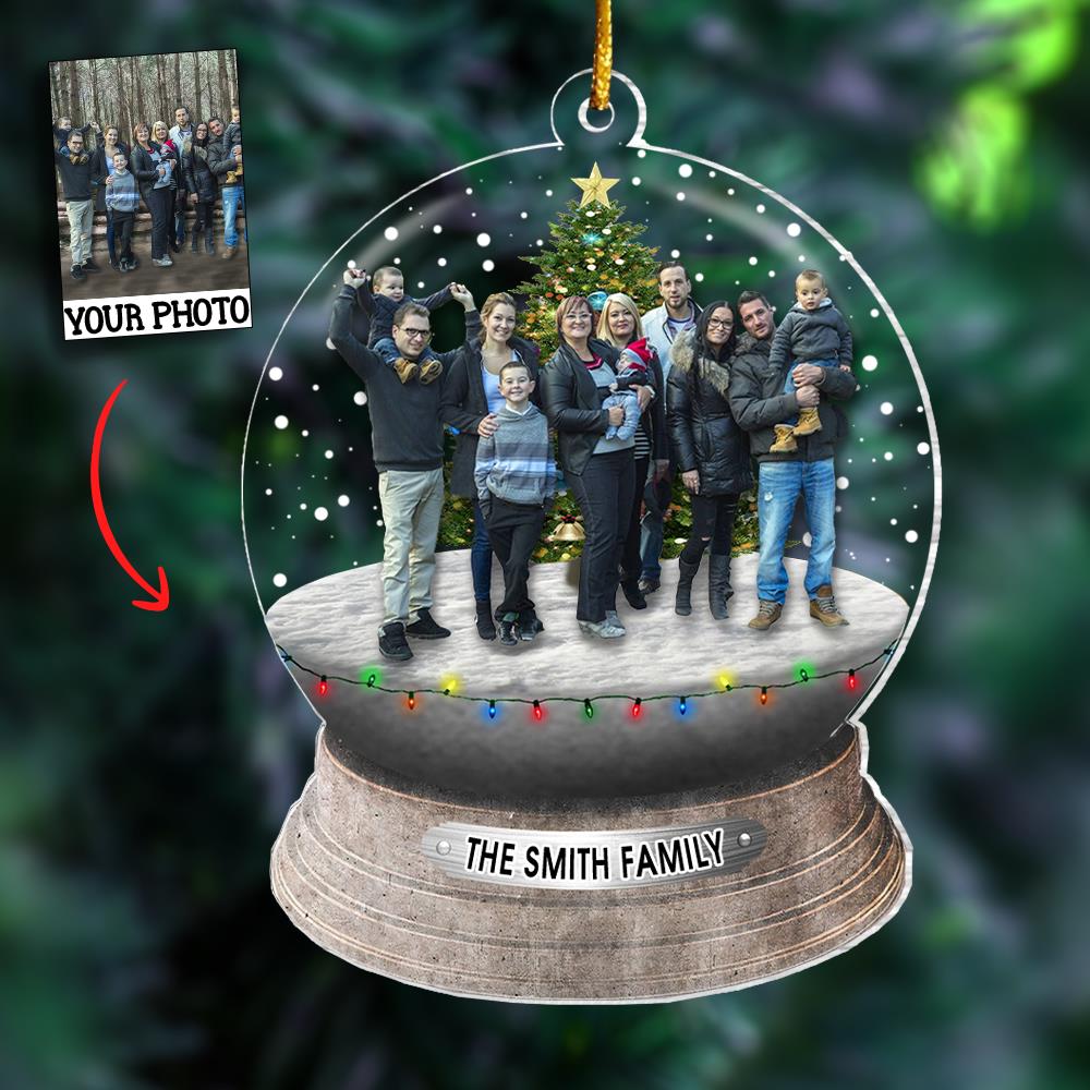 Custom Photo Family, Friends - Personalized Acrylic Photo Ornament