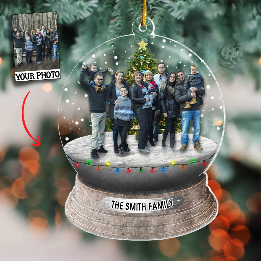 Custom Photo Family, Friends - Personalized Acrylic Photo Ornament