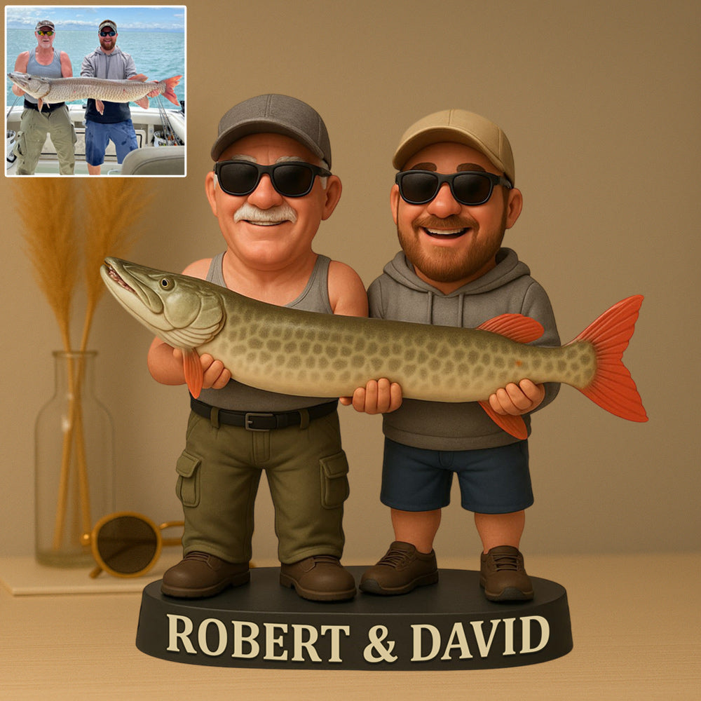 Custom Photo Acrylic Block Plaque, Personalized Christmas Birthday Fishing, Gifts For Fisherman T1807
