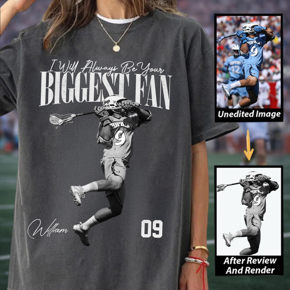 I'll Always Be Your Biggest Fan - Washed Tee Retro Bootleg Shirt For Lacrosse Players NA04 Li29
