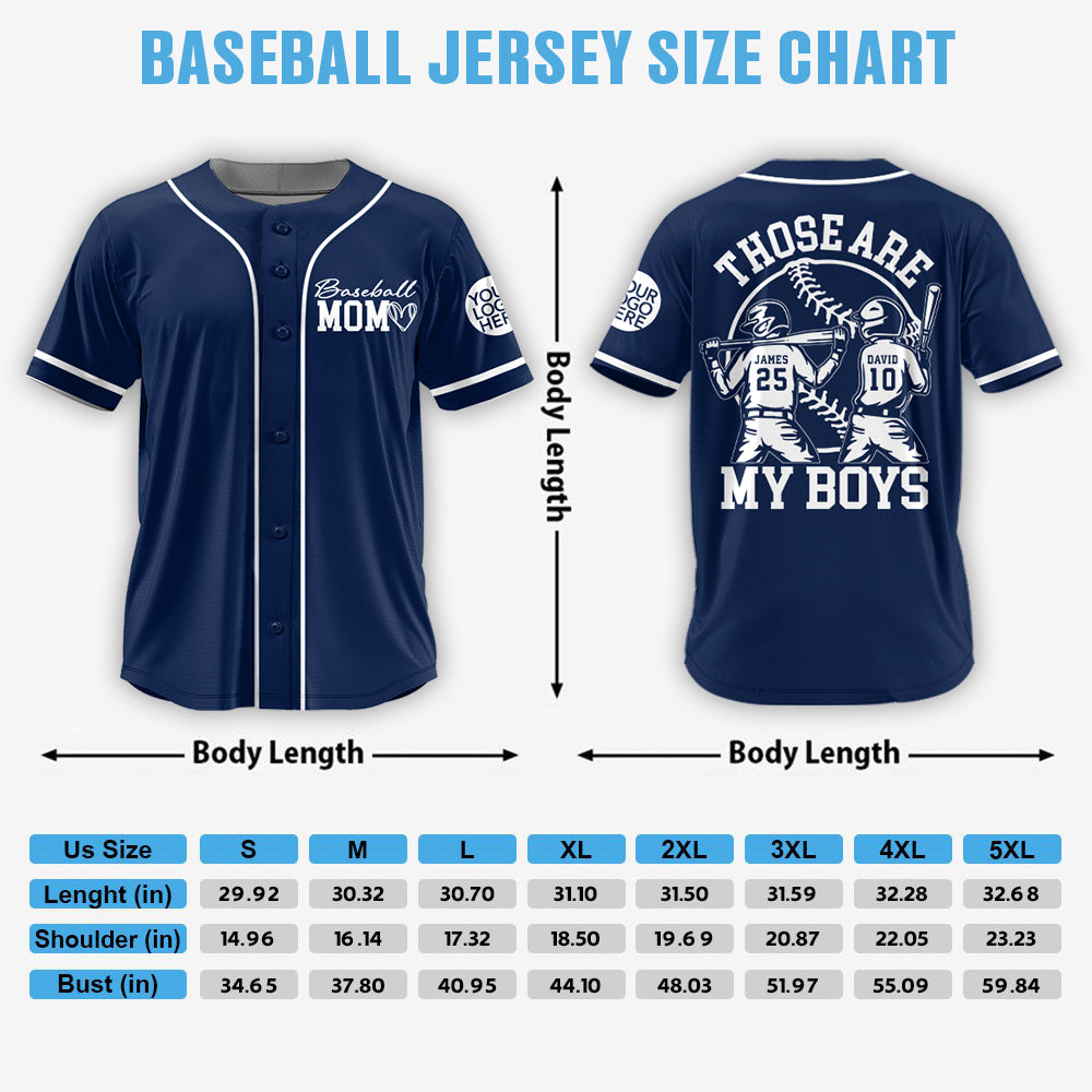 Baseball Mom Jersey – Those Are My Boys - Personalized Baseball Family Jersey NA04 Hv01