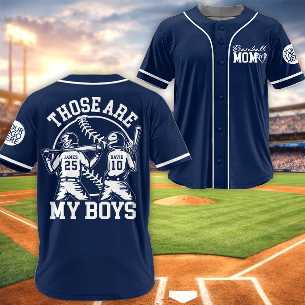 Baseball Mom Jersey – Those Are My Boys - Personalized Baseball Family Jersey NA04 Hv01