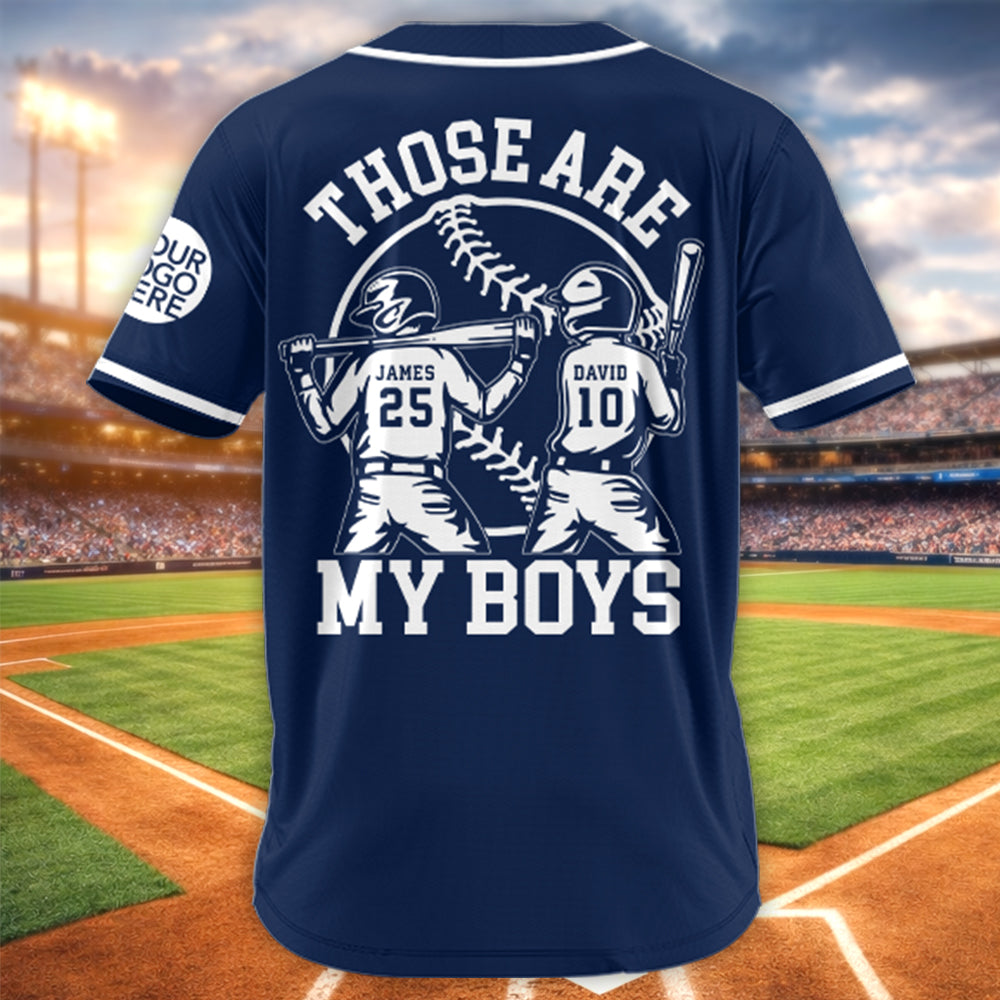 Baseball Mom Jersey – Those Are My Boys - Personalized Baseball Family Jersey NA04 Hv01