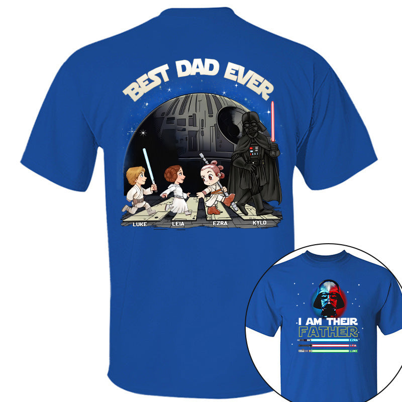 Personalized I Am Their Father Best Dad Ever Shirt, Father's Day Gift For Dad T1807 Pt99