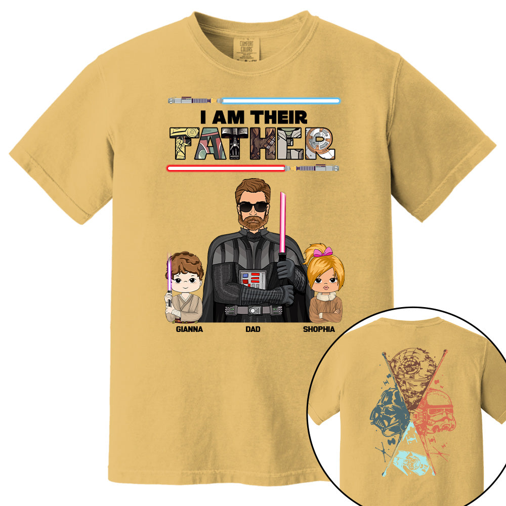 I Am Their Father - Personalized Two Sided Print Shirt For Dad Pt99