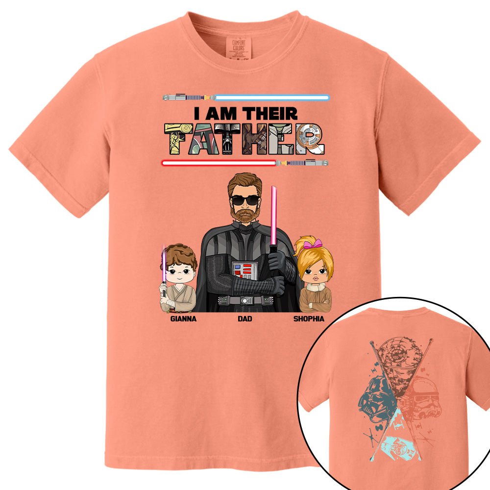 I Am Their Father - Personalized Two Sided Print Shirt For Dad Pt99