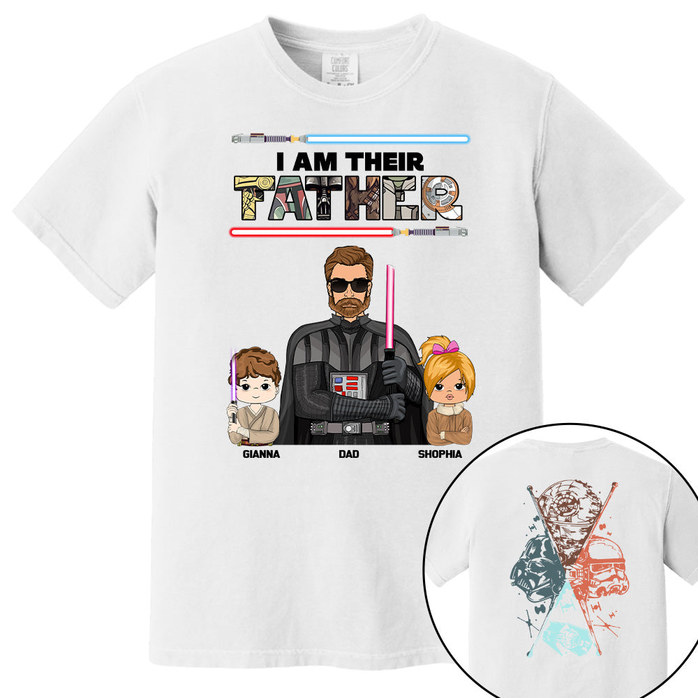 I Am Their Father - Personalized Two Sided Print Shirt For Dad Pt99