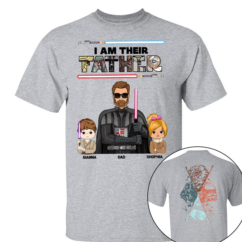 I Am Their Father - Personalized Two Sided Print Shirt For Dad Pt99