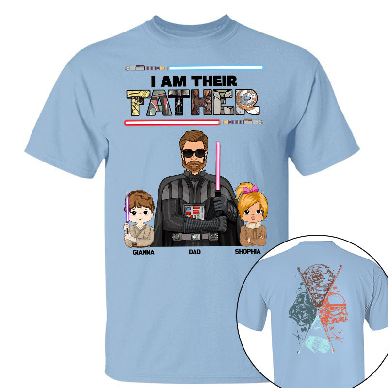 I Am Their Father - Personalized Two Sided Print Shirt For Dad Pt99