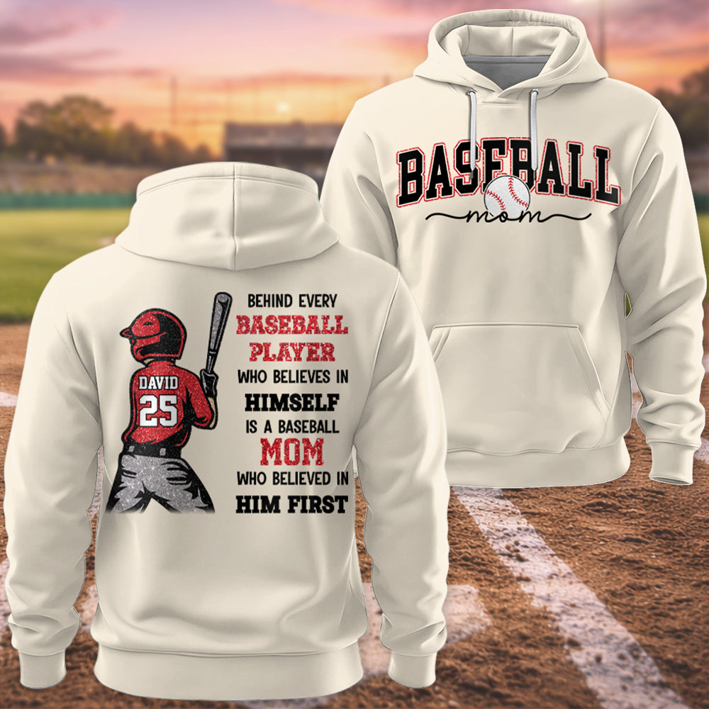Baseball Mom - Behind Every Baseball Player Shirt - Personalized Shirt For Baseball Family T1807 Hv01