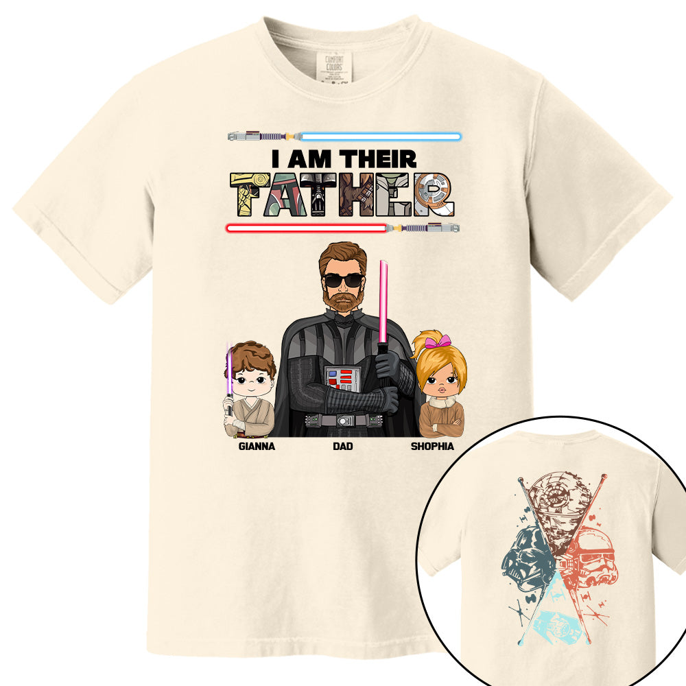 I Am Their Father - Personalized Two Sided Print Shirt For Dad Pt99