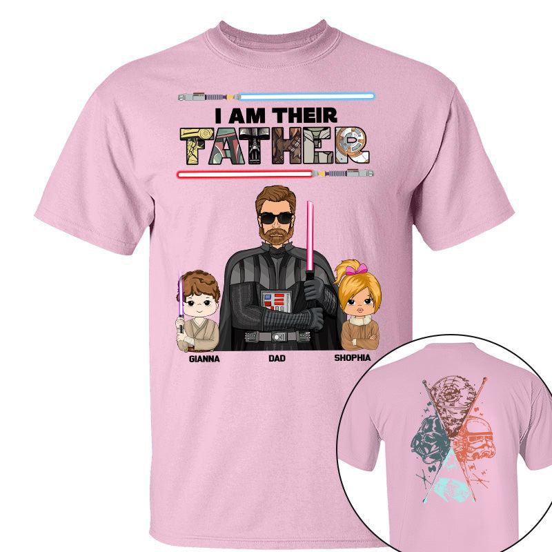 I Am Their Father - Personalized Two Sided Print Shirt For Dad Pt99
