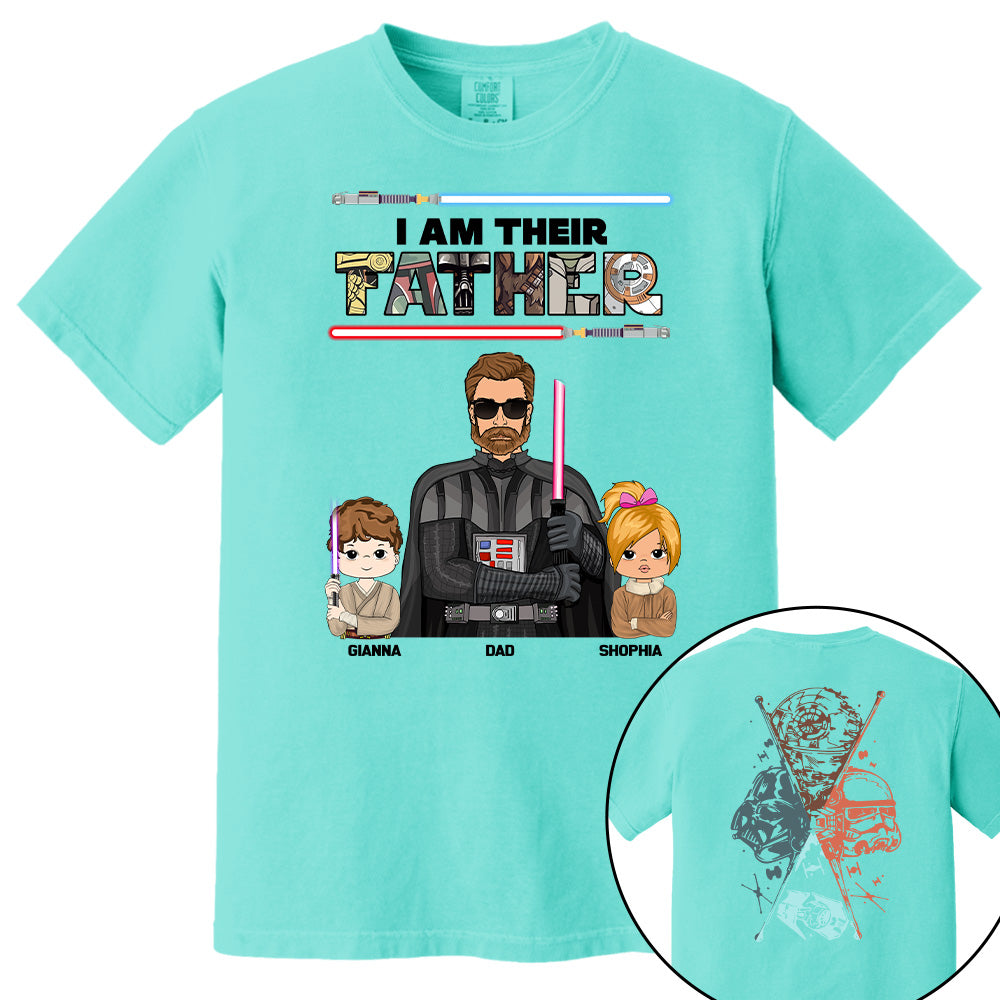 I Am Their Father - Personalized Two Sided Print Shirt For Dad Pt99