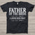 Custom Father Of The Bride I Loved Her First With Wedding Date And Birth Date Shirt For Dad