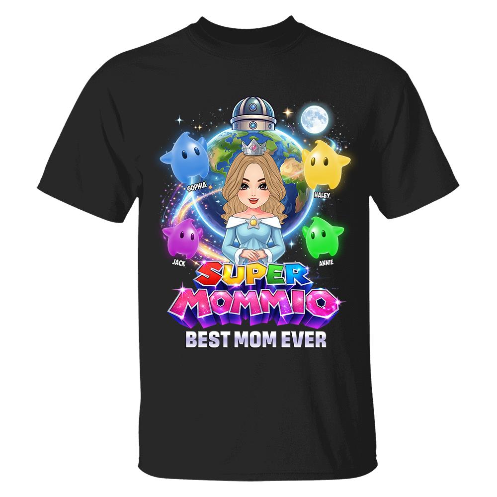 Super Mommio Custom Shirt, Gift For Mom, Mother's Day L0411 Hv01