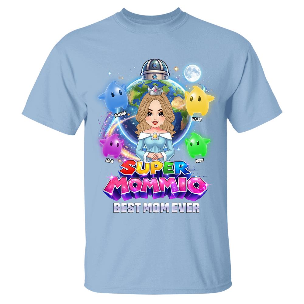 Super Mommio Custom Shirt, Gift For Mom, Mother's Day L0411 Hv01