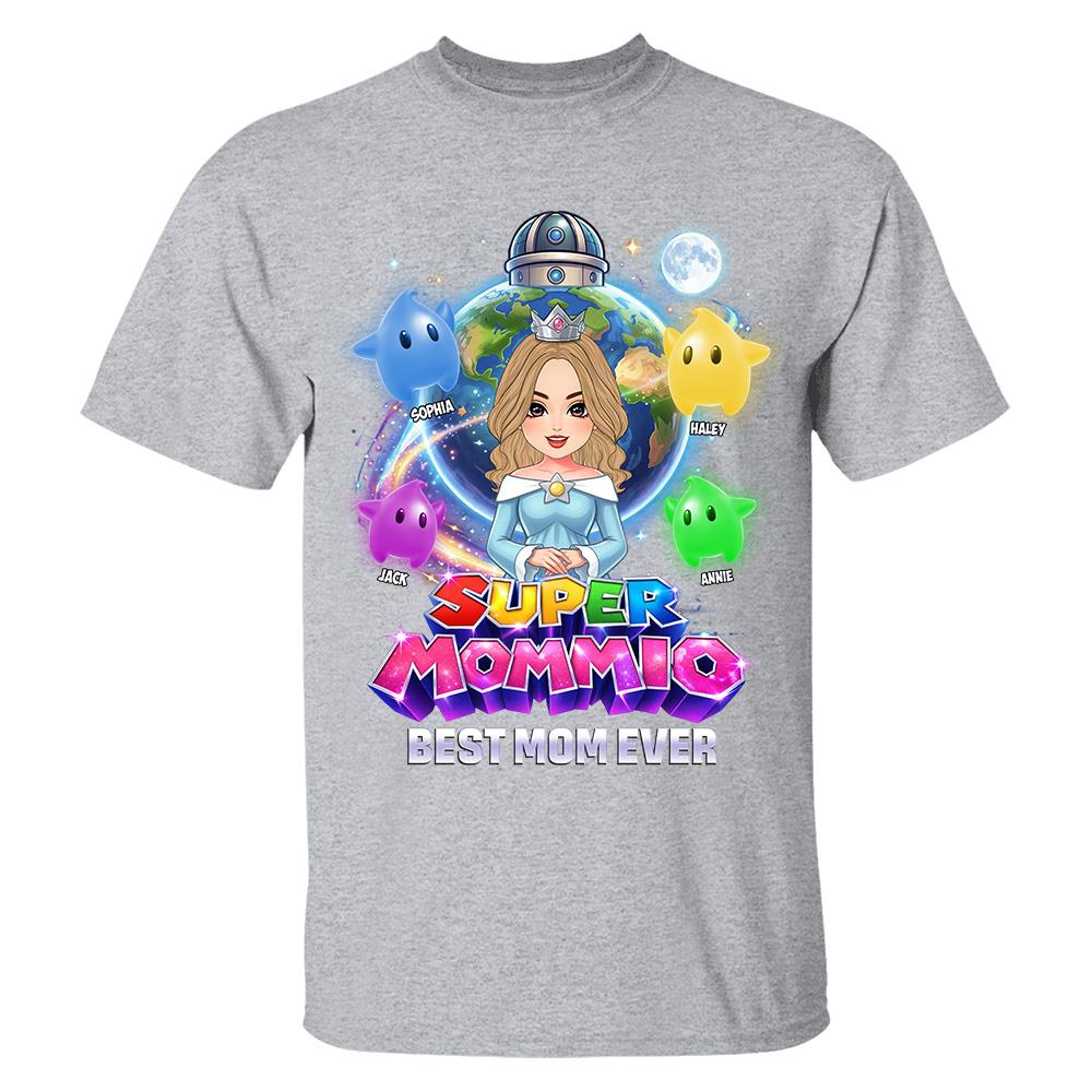 Super Mommio Custom Shirt, Gift For Mom, Mother's Day L0411 Hv01