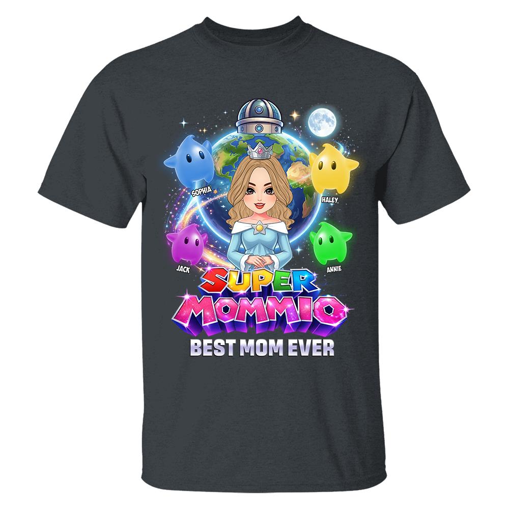 Super Mommio Custom Shirt, Gift For Mom, Mother's Day L0411 Hv01