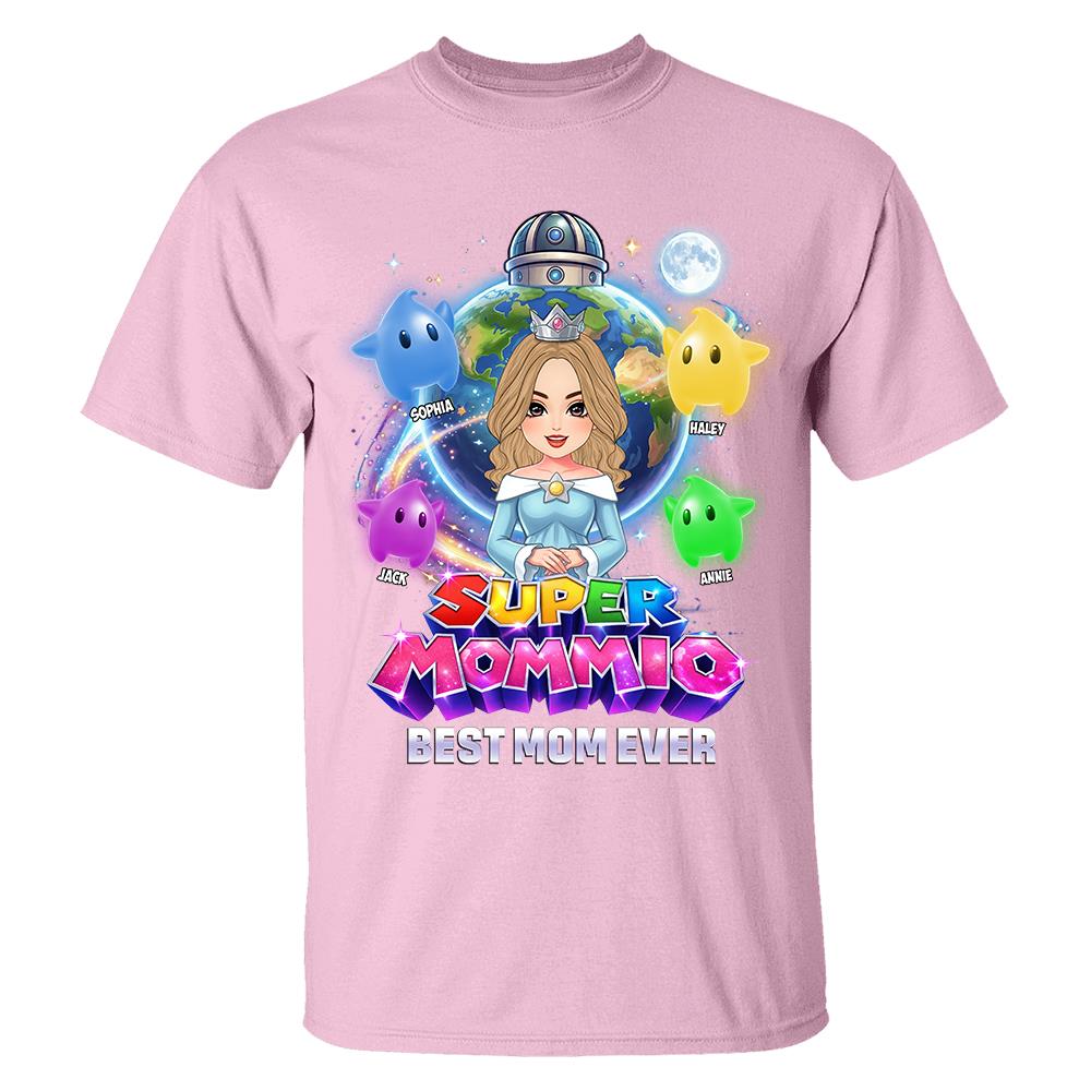 Super Mommio Custom Shirt, Gift For Mom, Mother's Day L0411 Hv01