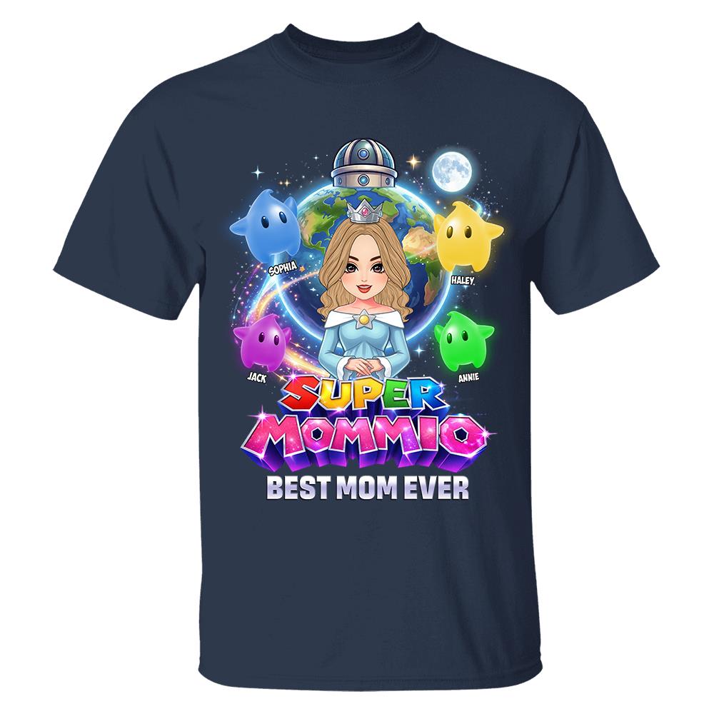 Super Mommio Custom Shirt, Gift For Mom, Mother's Day L0411 Hv01
