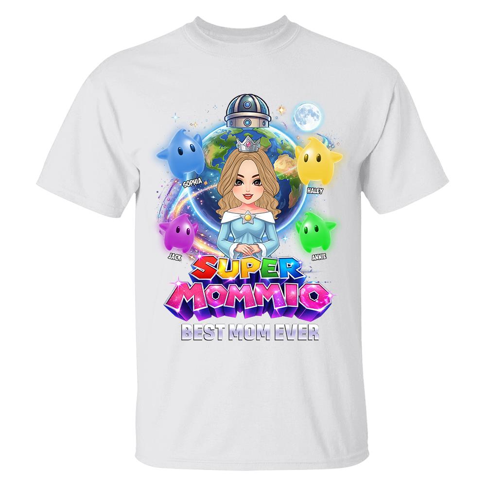 Super Mommio Custom Shirt, Gift For Mom, Mother's Day L0411 Hv01