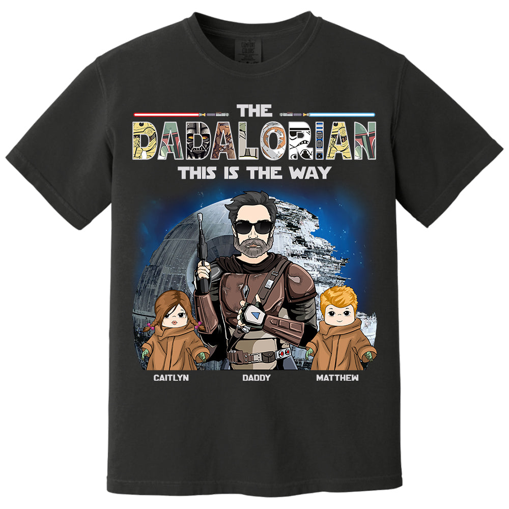 The Dadalorian This Is The Way - Personalized Shirt For Dad Vr3 Do98