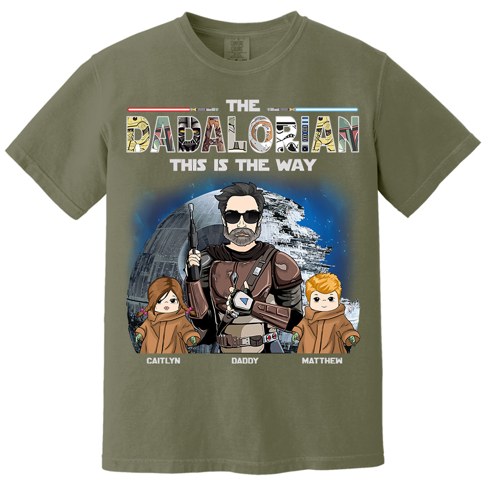 The Dadalorian This Is The Way - Personalized Shirt For Dad Vr3 Do98