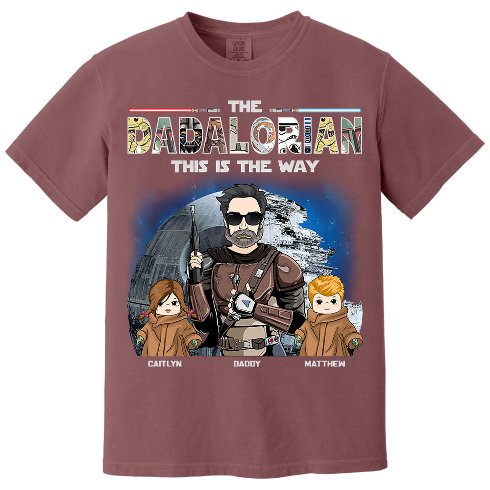 The Dadalorian This Is The Way - Personalized Shirt For Dad Vr3 Do98