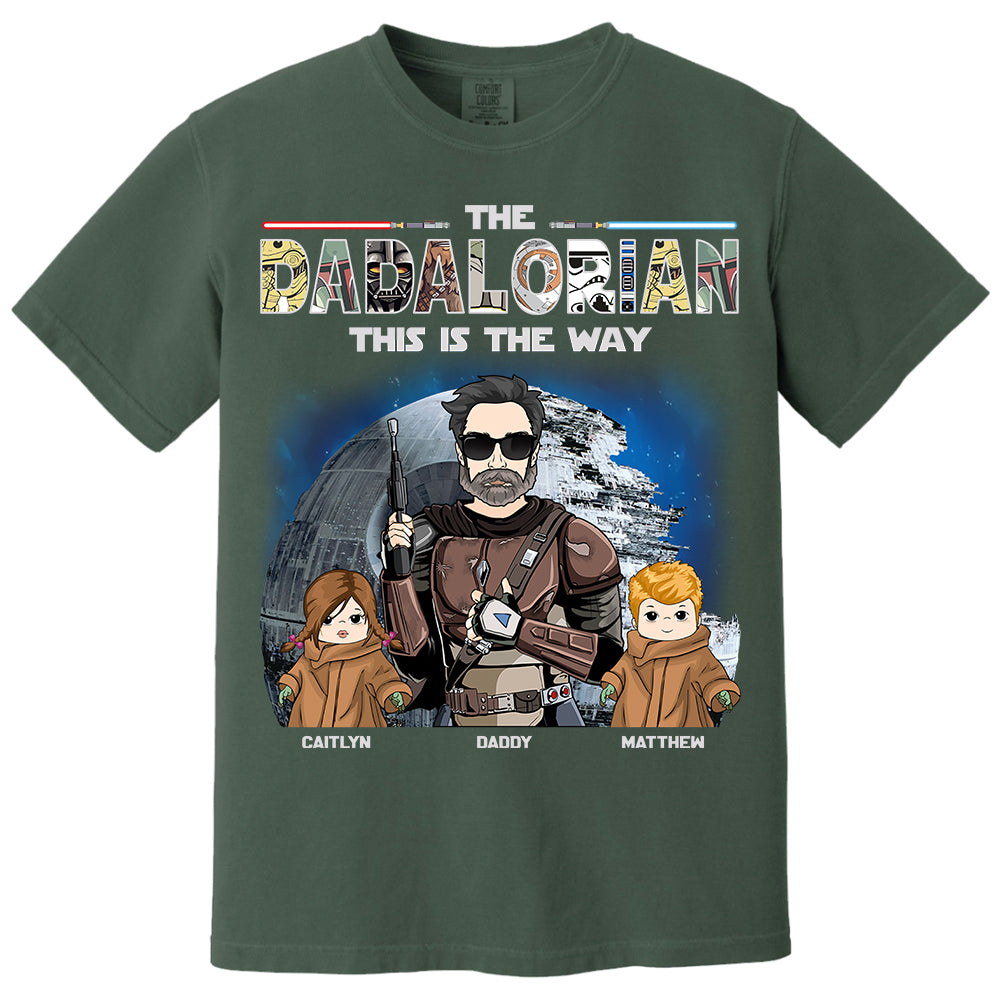 The Dadalorian This Is The Way - Personalized Shirt For Dad Vr3 Do98